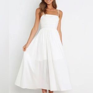 Petal & Pup Sienna Dress White Midi